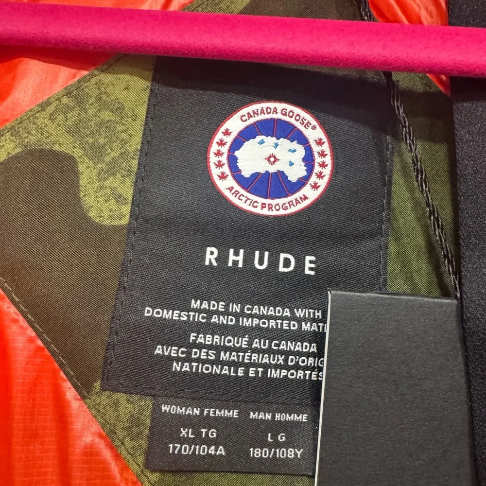 Canada Goose x NBA x Rhude Camo Portage Jacket - Picture 3 of 6